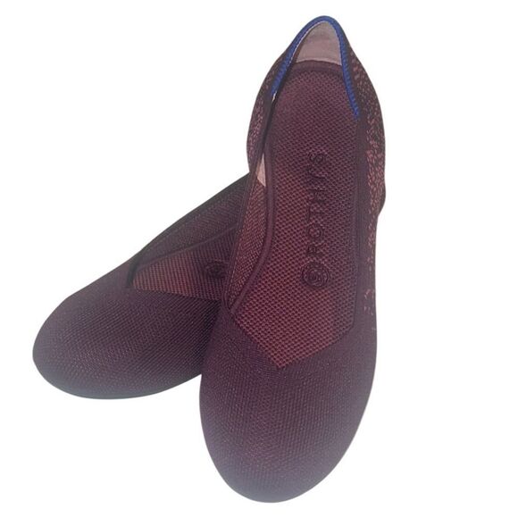 Rothy's The Flat Fig Python Knit Fabric Slip On Round Toe Flats Size 8 - Picture 1 of 9